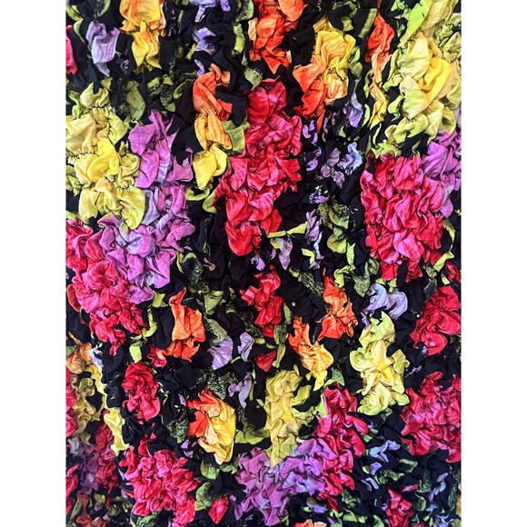 NWT Anthropologie x Yukiko Noritake Floral Square-Neck Pebble-Smocked Dress L/XL - Picture 8 of 8